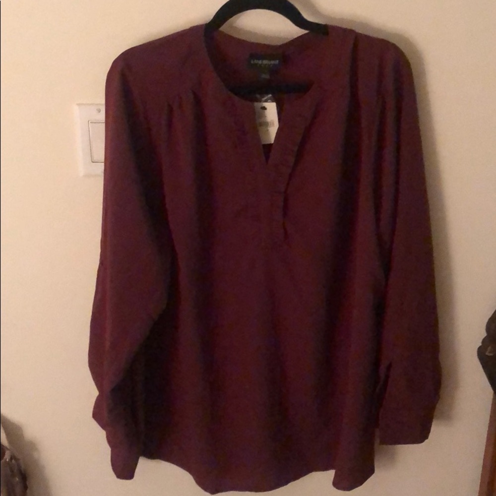 Lane Bryant Maroon Blouse